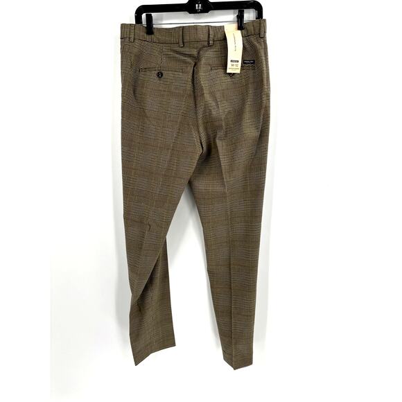 Scotch & Soda Men's Taupe Check Slim Tapered Fit Chino Pants Size 30/32 - Picture 6 of 12